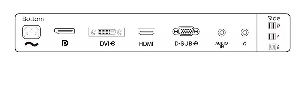 PHILIPS 241B8QJEB BLine 23.8" LED IPS 5ms 75hz 1920x1080 FullHD VGA DVI HDMI DP Multimedya (Vesa) USB Pivot HAS Siyah Mo