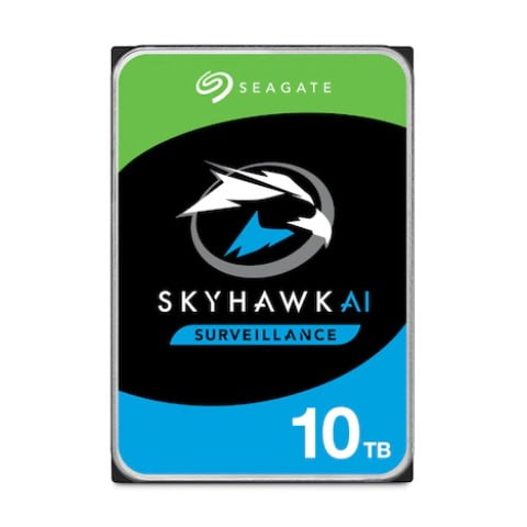 SEAGATE ST10000VE001 SKYHAWK AI 3.5" 10TB 7200rpm 256mb SATA (2 Yıl İth.Garanti) 7/24 Harddisk
