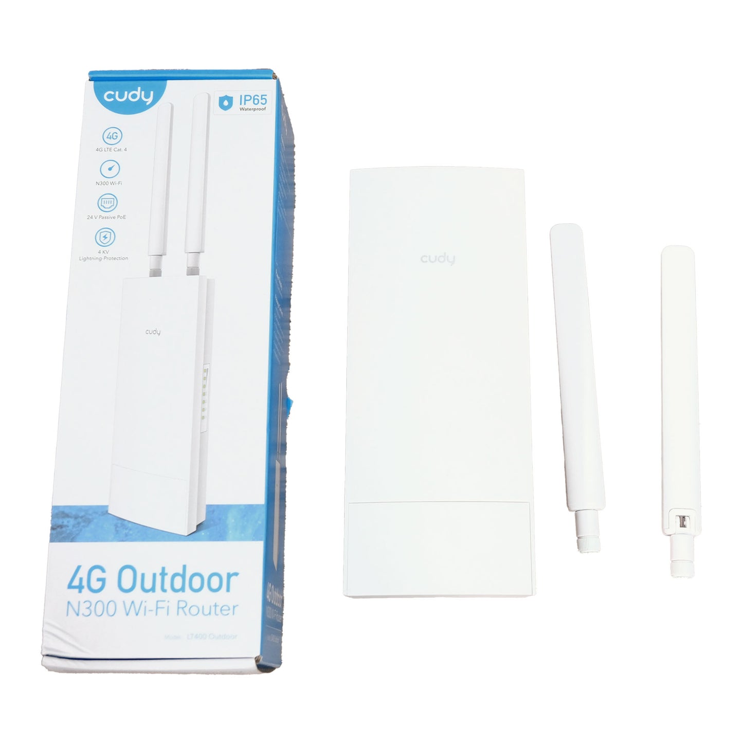 Cudy LT400 2,4GHz/5GHz 4Port Wi-Fi, 4G LTE IP65 Nano SIM Destekli Outdoor Mobile Router OUTLET
