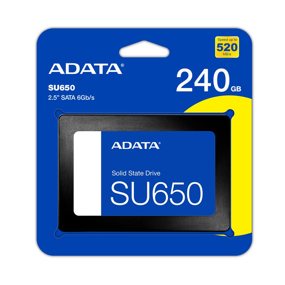 Adata 240GB 2.5" SU650 520-450MB-s ASU650SS-240GT-R Ssd Harddisk