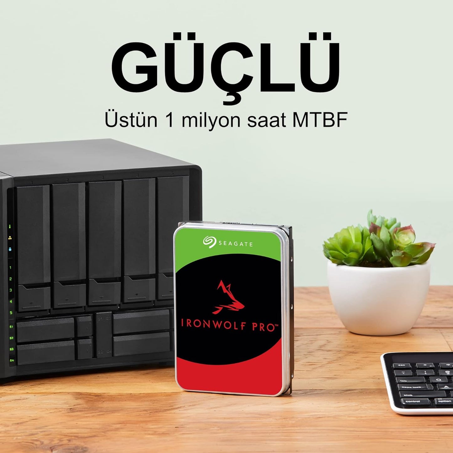 SEAGATE ST8000VN004 IRONWOLF 3.5" 8TB 7200rpm 256mb Sata 7/24 NAS Harddisk
