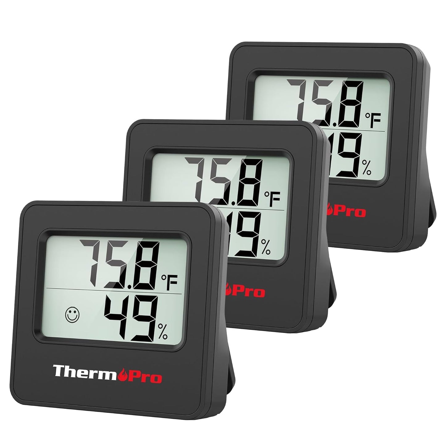 ThermoPro TP157 İç Mekan (Sera, Dolap, Bebek Odası) Hassas Sıcaklık ve Nem Ölçer Mini Termometre