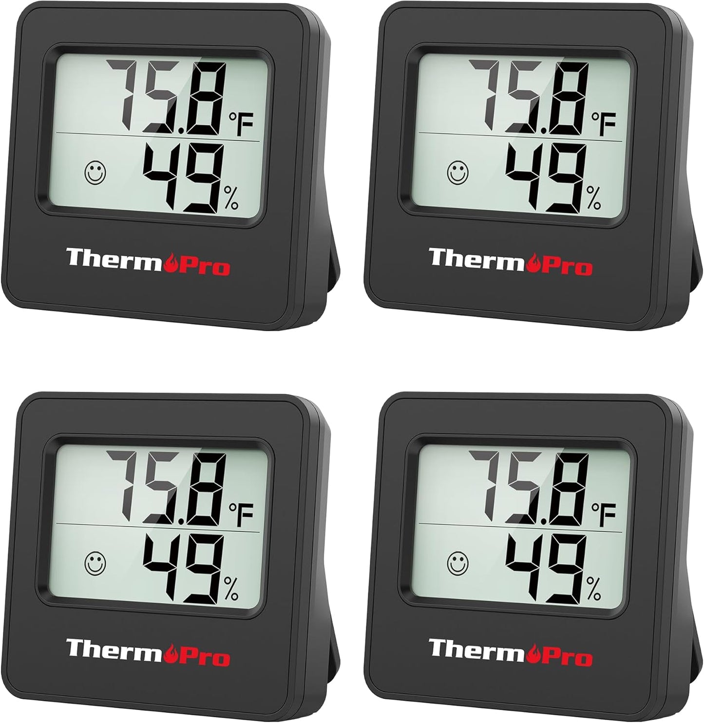 ThermoPro TP157 İç Mekan (Sera, Dolap, Bebek Odası) Hassas Sıcaklık ve Nem Ölçer Mini Termometre