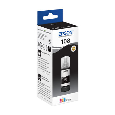 Epson 108 T09C1 Black Siyah Şişe Mürekkep T09C14A L18050-L8050