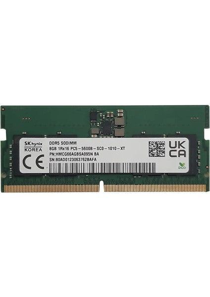 HYNIX 8GB DDR5 5600MHz Notebook Bellek Bulk