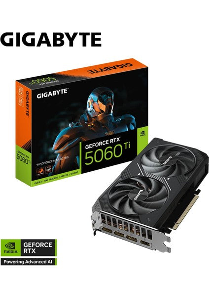 GIGABYTE GV-N506TWF2MAX OC-16GD 16GB Nvidia RTX5060Ti GDDR7 128bit HDMI 3xDP 16x Ekran Kartı