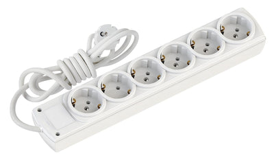 Mutlusan Rı-Tech 6lı 2mt Topraklı Grup Priz (001 175 610002 02 00)