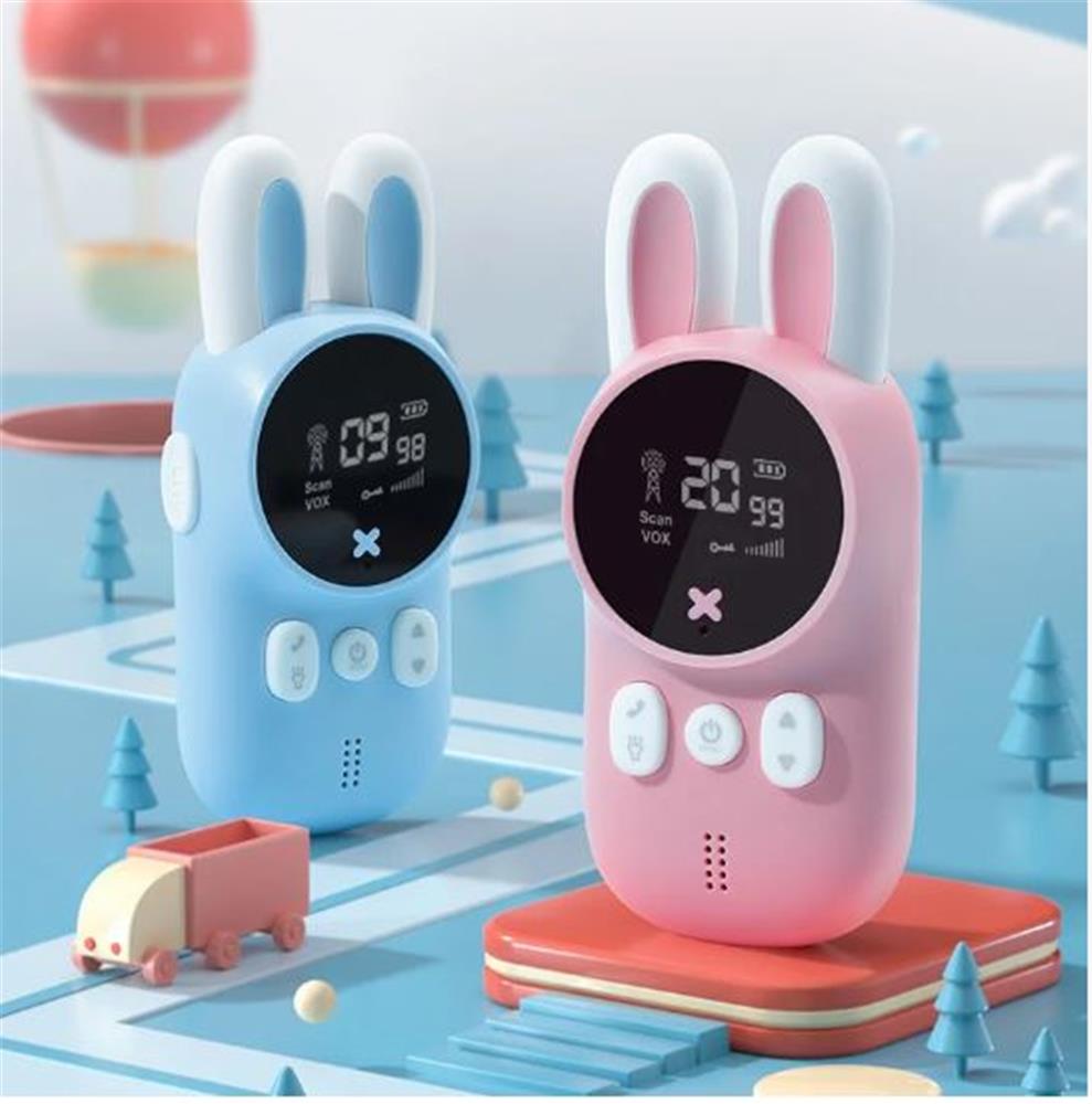 WowKids XJ11 Tavşan Çocuk Walkie Talkie Mavi-Pembe PMR Telsiz