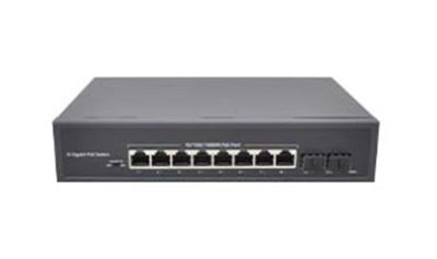 Nova NVC-PSEG0822 8 Port Poe+ 10-100-1000 Mbps 2 Port 10-100-1000 Mbps Uplink 2 Port SFP Switch 120W