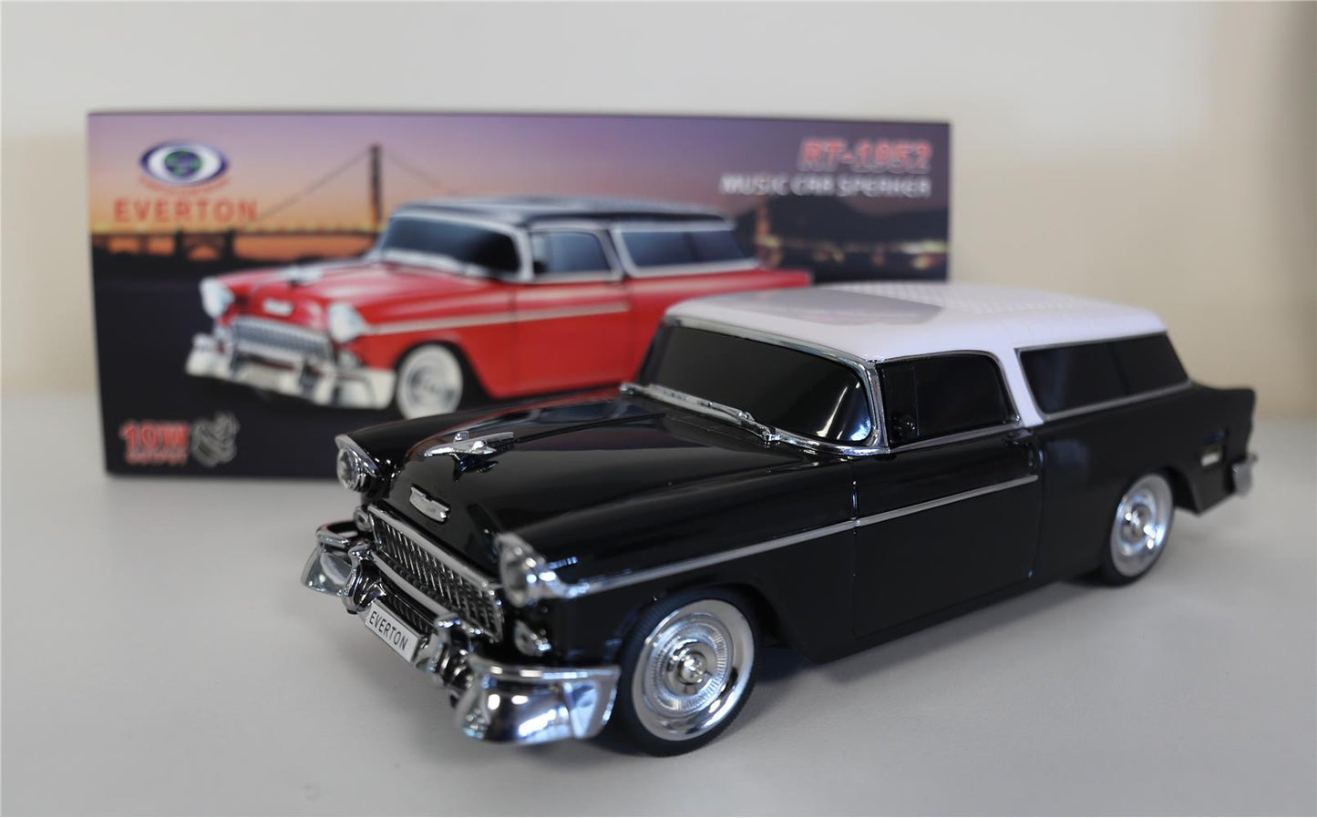 EVERTON RT-1952 Siyah Arabalı  Bluetooth Fm-Usb-Tf-Aux Şarjlı Nostaljik Radyo