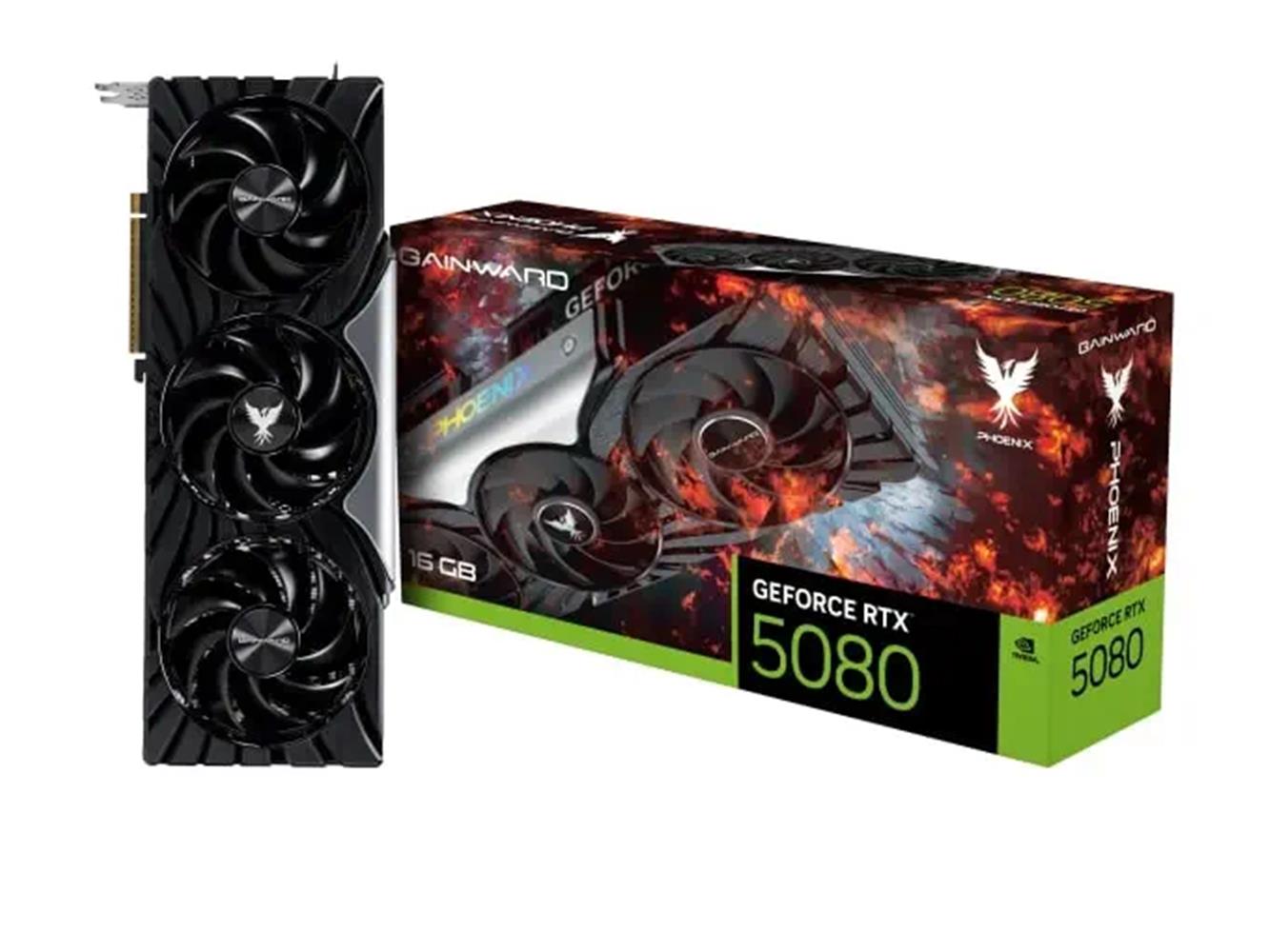 Gainward GeForce RTX5080 Phoenix 16GB GDDR7 256bit Gaming Kırmızı Kutu Ekran Kartı