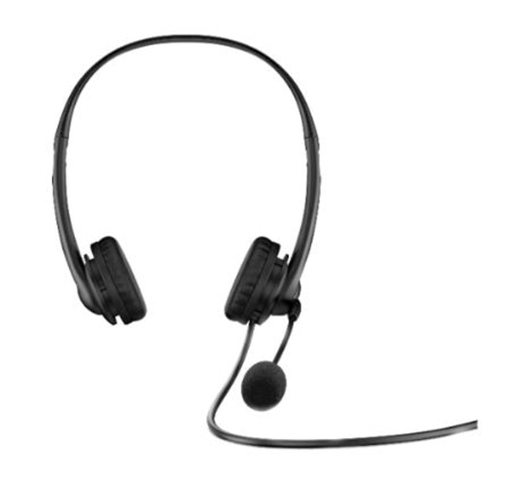 HP 428H5AA USB-G2 Stereo Kablolu Mikrofonlu Kulak Üstü Kulaklık Siyah