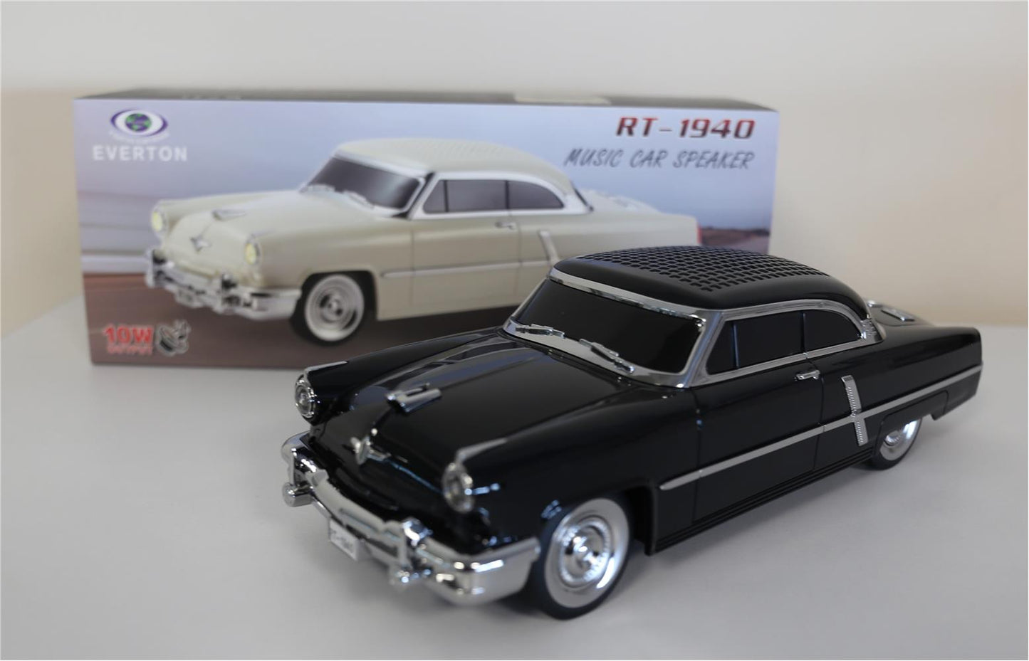 EVERTON RT-1940  Siyah Arabalı  Bluetooth Fm-Usb-Tf-Aux Şarjlı Nostaljik Radyo