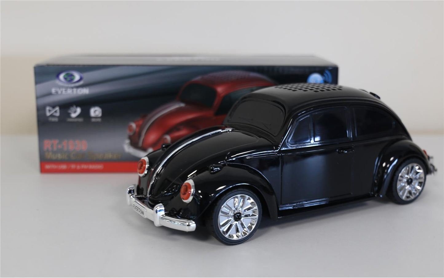 EVERTON RT-1939 Antrasit Arabalı Bluetooth Fm-Usb-Tf-Aux Şarjlı Nostaljik Radyo