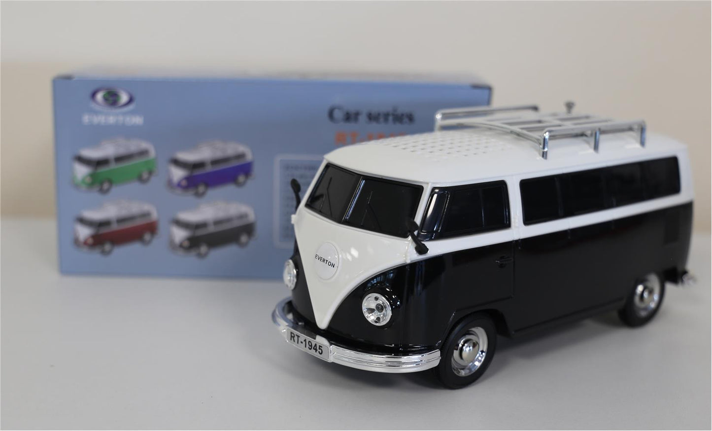 EVERTON RT-1945 Siyah Arabalı Bluetooth Fm-Usb-Tf-Aux Şarjlı Nostaljik Radyo