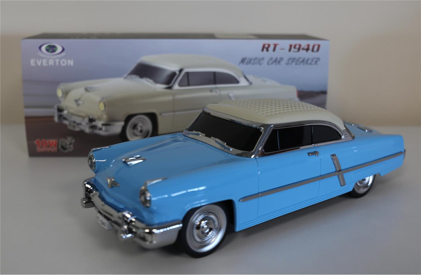 EVERTON RT-1940 Mavi Bluetooth Fm-Usb-Tf-Aux Şarjlı Nostaljik Radyo