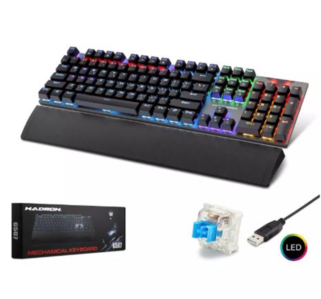 HADRON G507 KABLOLU MEKANİK RGB OYUN KLAVYE