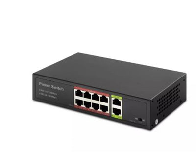 HADRON HD08 POE SWITCH 2UPLINK 8+2 10-100 MBPS 8PORT