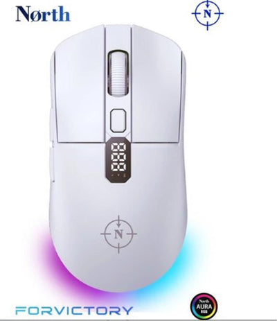 North Odin Pro WL Beyaz 26K DPI 750 IPS 70G UltraLight RGB Kablosuz Gaming Mouse