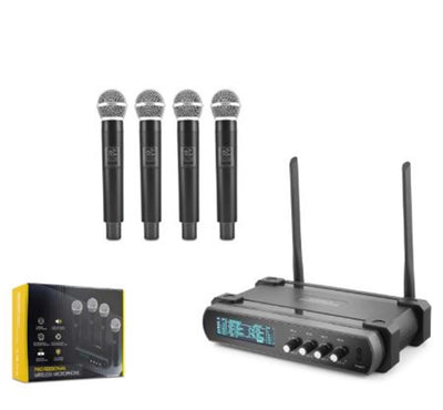 Hadron Hdx2792 Kablosuz 4-Mikrofon Vhf Siyah