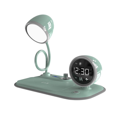 S-link SL-CW21 Yeşil Telefon Uyumlu Fast Şarj 15W Ayarlanabilir Led Işıklı Masa Lambası