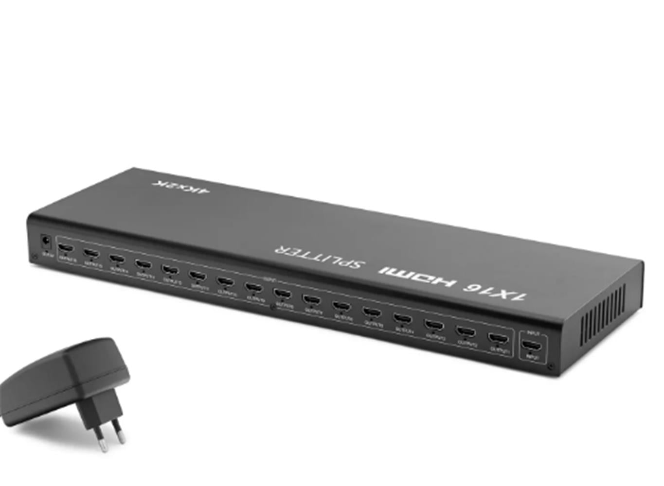 Hadron Hdx1293 16 port Hdmi Splitter 1.4V 1080P 3D 1-In 16-Out Siyah