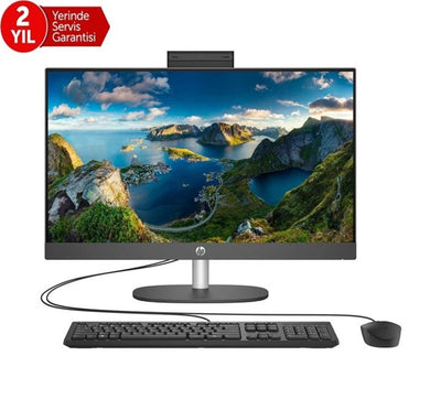Hp ProOne 240 G10 B70VFAT i5-1334 16GB 512SSD WiFi 6 23.8" FreeDOS Siyah AIO Bilgisayar