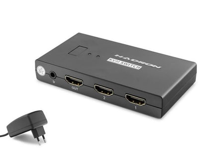 Hadron Hdx1373 2 Port + 4- Hdmi Kvm Switch Usb Hdmi Kablolu Siyah