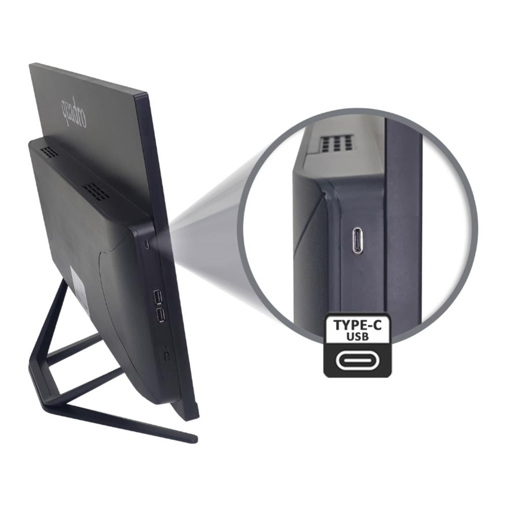 Quadro Stark H324-13165 23.8" IPS Ci5 13400 16gb 512gb FreeDOS Type c-Usb All İn One Bilgisayar