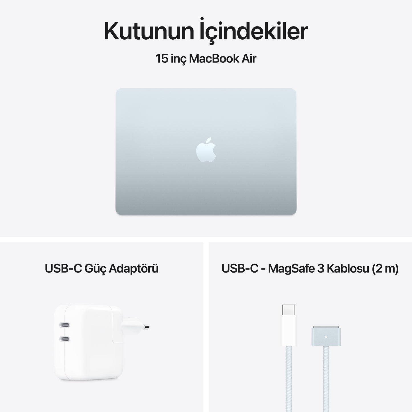 Apple MacBook Air M4 MC7D4TU/A 24GB 512SSD 15.3" Gök Mavisi Dizüstü Bilgisayar
