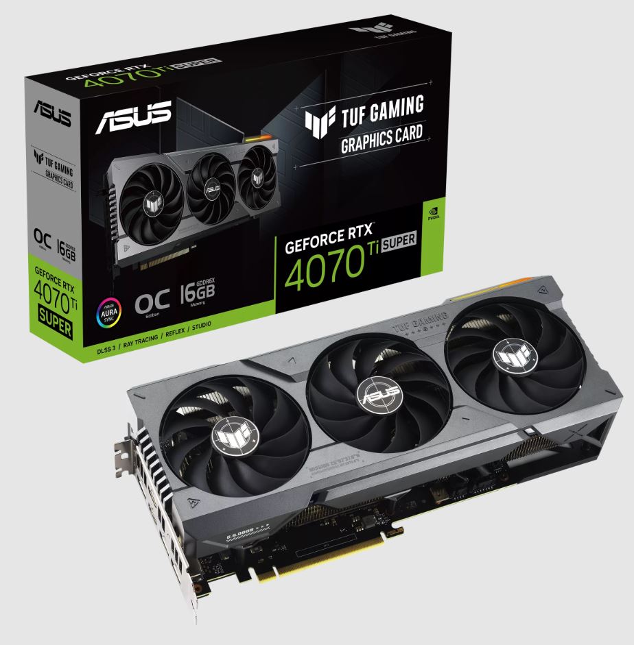 ASUS TUF-RTX4070TIS O16G-GAMING 16GB Geforce RTX4070TiS GDDR6X 256bit HDMI 3xDP 16x Ekran Kartı