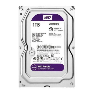 WESTERN DIGITAL WD10PURZ PURPLE 3.5" 1TB 5400rpm 64mb SATA 7/24 Harddisk