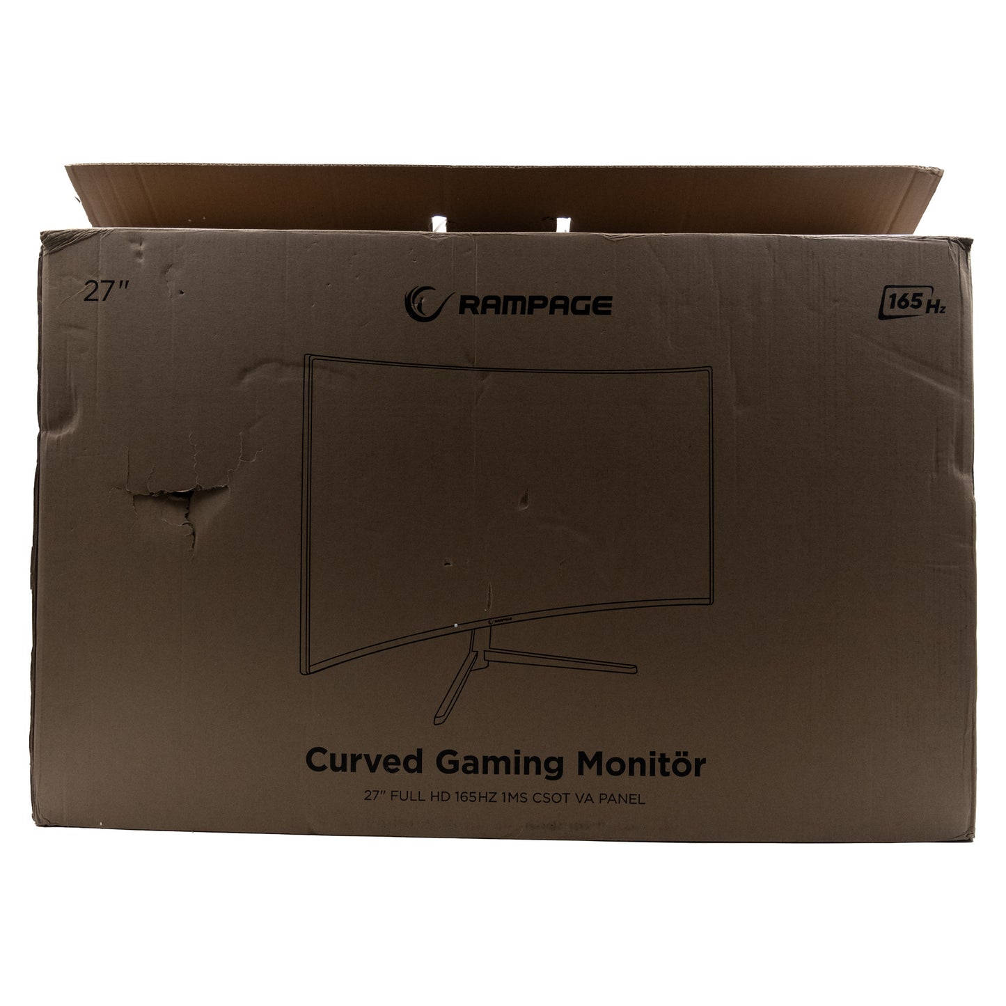 Rampage BLAZE BL27R165C 27" 165Hz 1ms HDMI+DP Freesync FullHD CSOT VA Curved Oyuncu Monitörü OUTLET