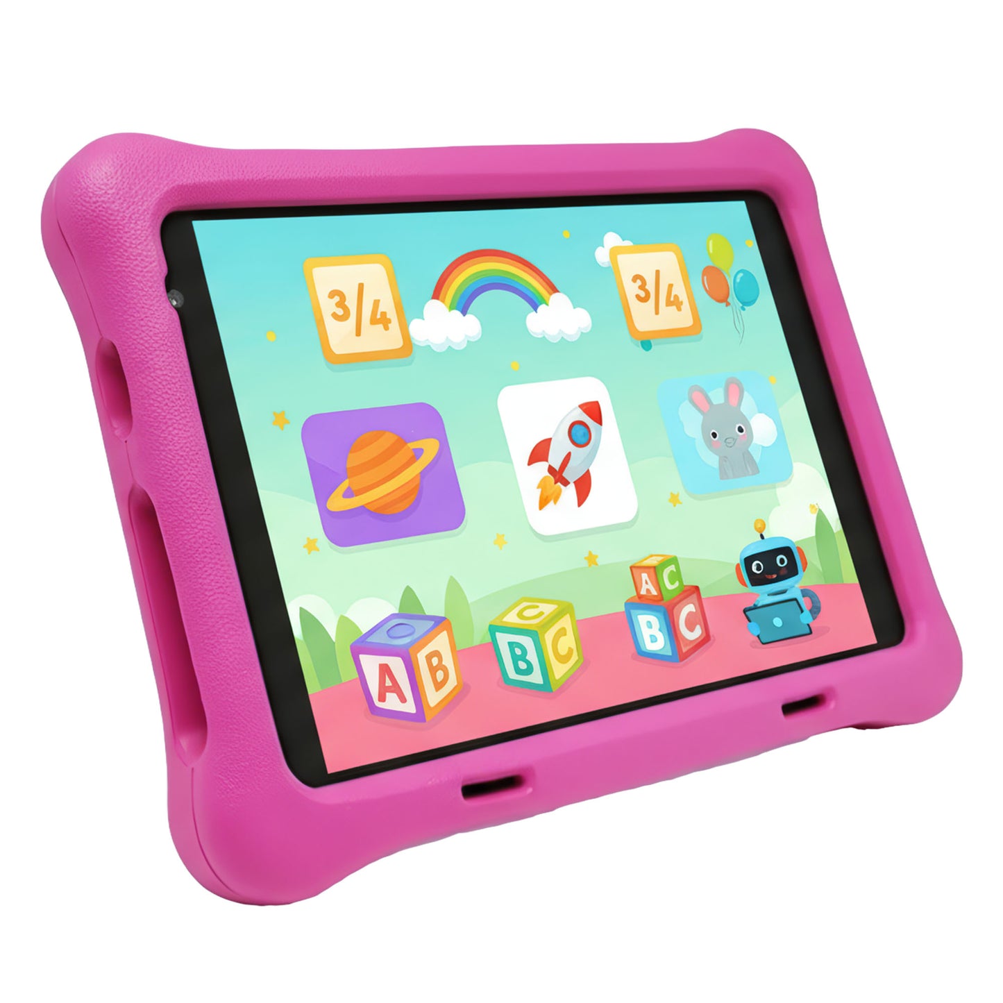 NPO NPK01Pro 8" 1280x800 IPS Ekran 4GB 64GB Android14 A523 2.0GHz Antişok Kılıf Çocuk Tableti Mavi