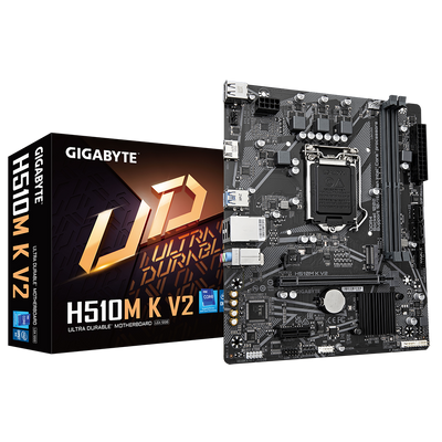 GIGABYTE H510M-K-V2 H470 DDR4 (Vga Yok) GLan mATX HDMI M2 USB3.2 1200Pv2 Anakart