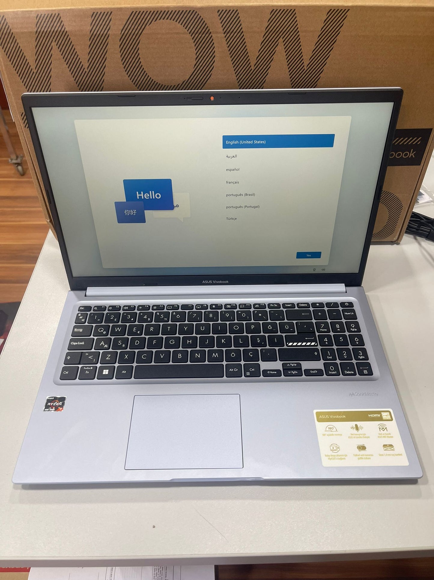 Asus Vivobook 15 M1502IA-EJ137W02 Ryzen7 4800H 24GB 512SSD 15.6'' FullHD W11H Taşınabilir Bilgisayar OUTLET