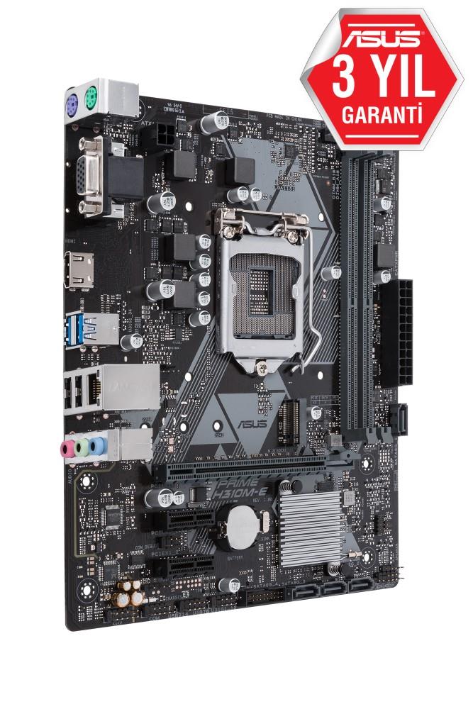 ASUS PRIME H310M-E R2.0 H310 DDR4 Vga GLan mATX HDMI M.2 USB3.1 1151Pv2 Anakart
