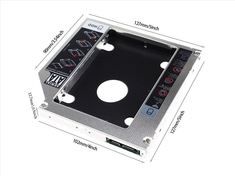 CODEGEN CODMAX CDG-HDC-127 12.7mm SATA Siyah / Gümüş Notebook Ekstra Hdd Yuvası