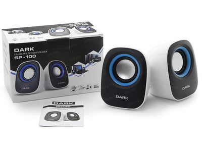 DARK DK-AC-SP100 1+1 2x0.8W RMS Siyah-Beyaz Hoparlör