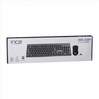 INCA IWS-539T Q Türkçe Kablosuz Multimedya Siyah Klavye+ Mouse