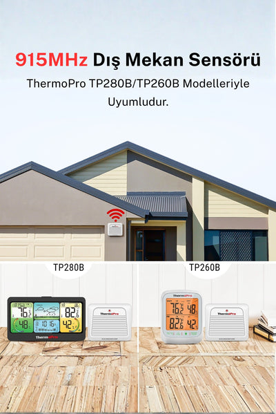 Thermopro TX7C ( TP280B-TP260B) Modelleri için İlave Dış Sensör