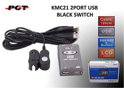 PCT KMC21 2 Port USB Switch - KVM Anahtarlayıcı