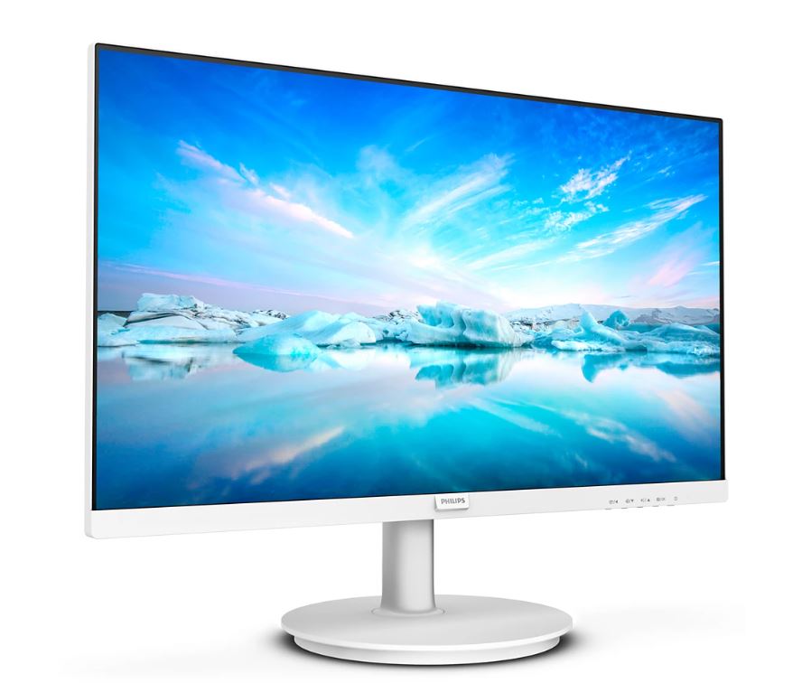 PHILIPS 241V8AW VLine 23.8" LED IPS 4ms 75Hz 1920x1080 FullHD VGA HDMI Multimedya (VESA) Beyaz Monitör