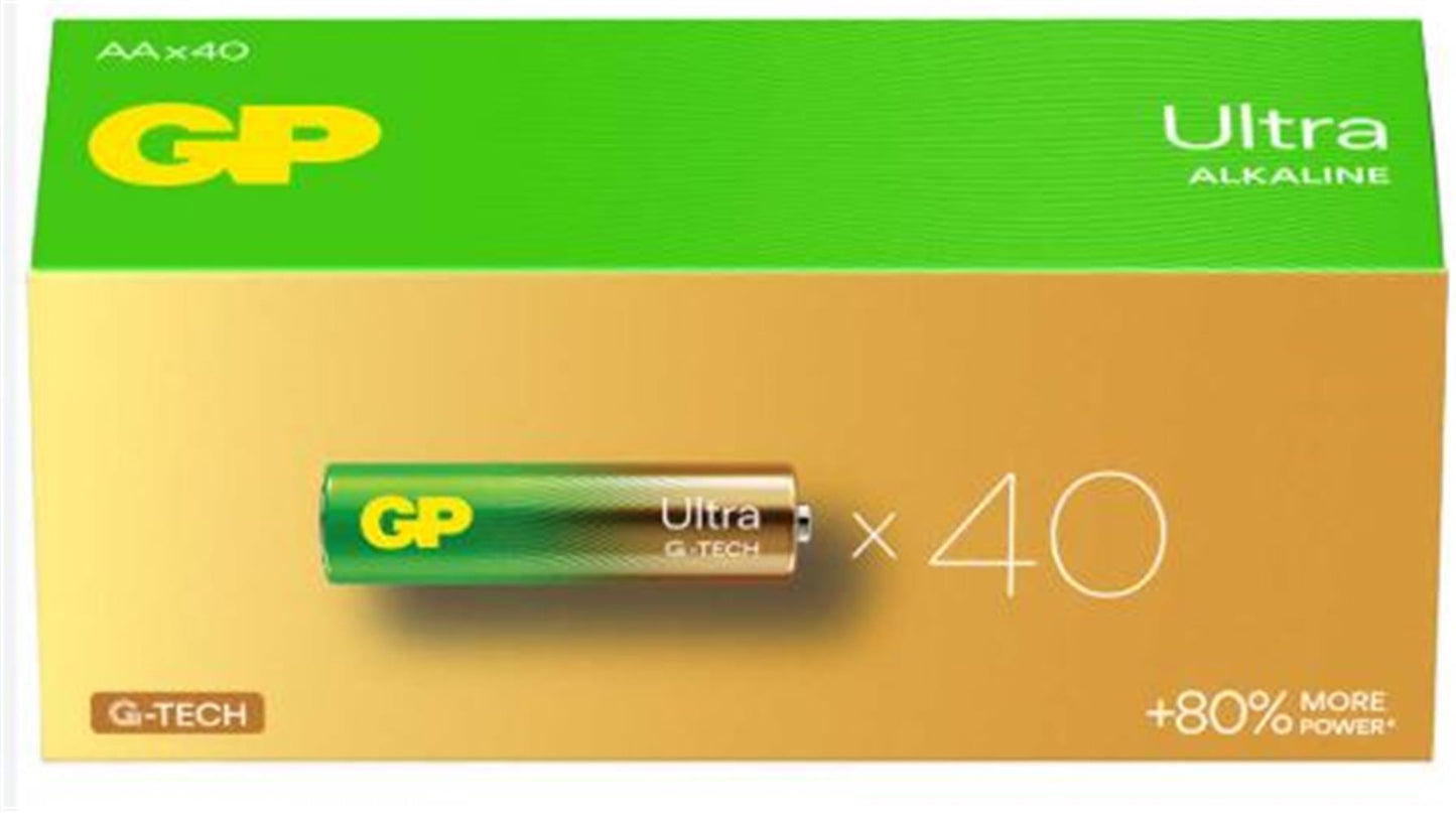 GP G-Tech LR6 AA Boy Ultra Alkalin Kalem Pil - 40'lı Ekonomik Paket