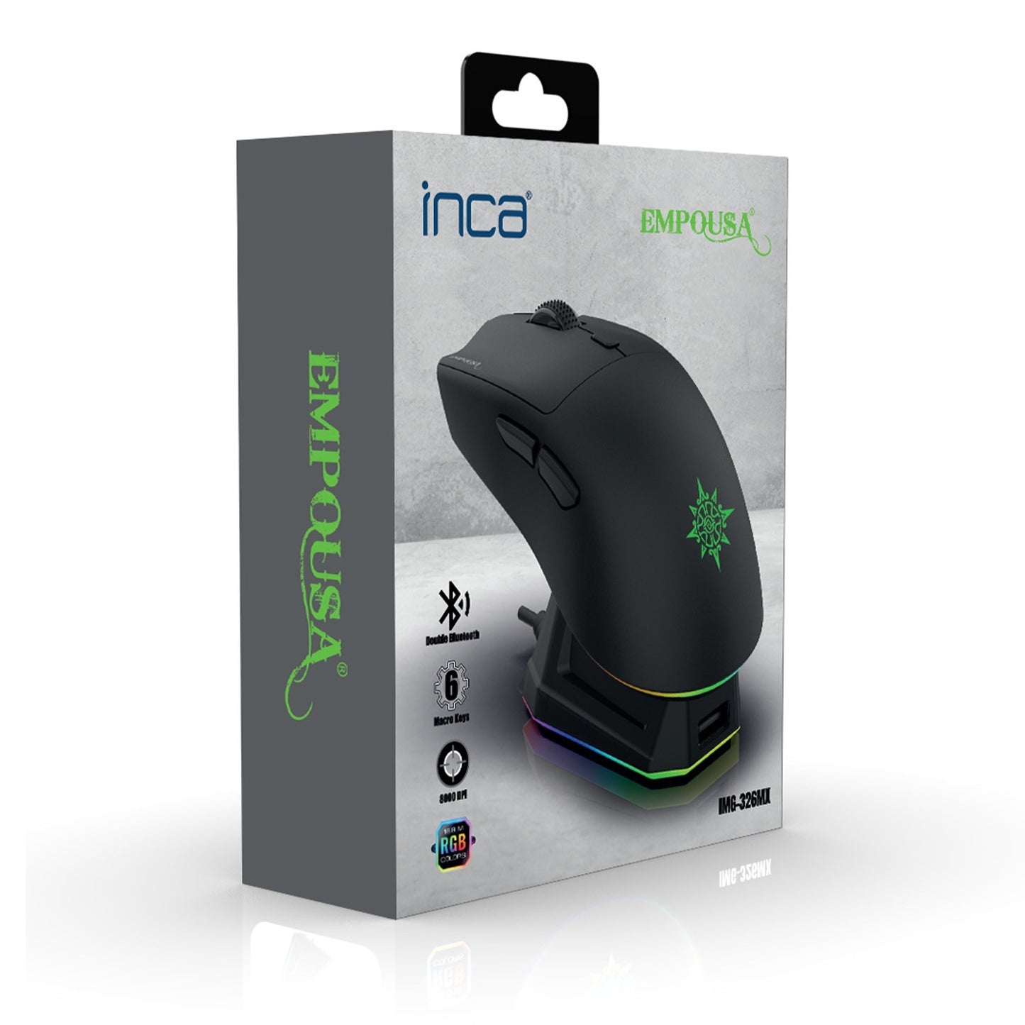 INCA IMG-326MX Bluetooth Kablosuz 2.4Ghz siyah Şarjlı Mouse