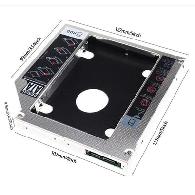 CODEGEN CODMAX CDG-HDC-095 9.5mm SATA Siyah / Gümüş Notebook Ekstra Hdd Yuvası