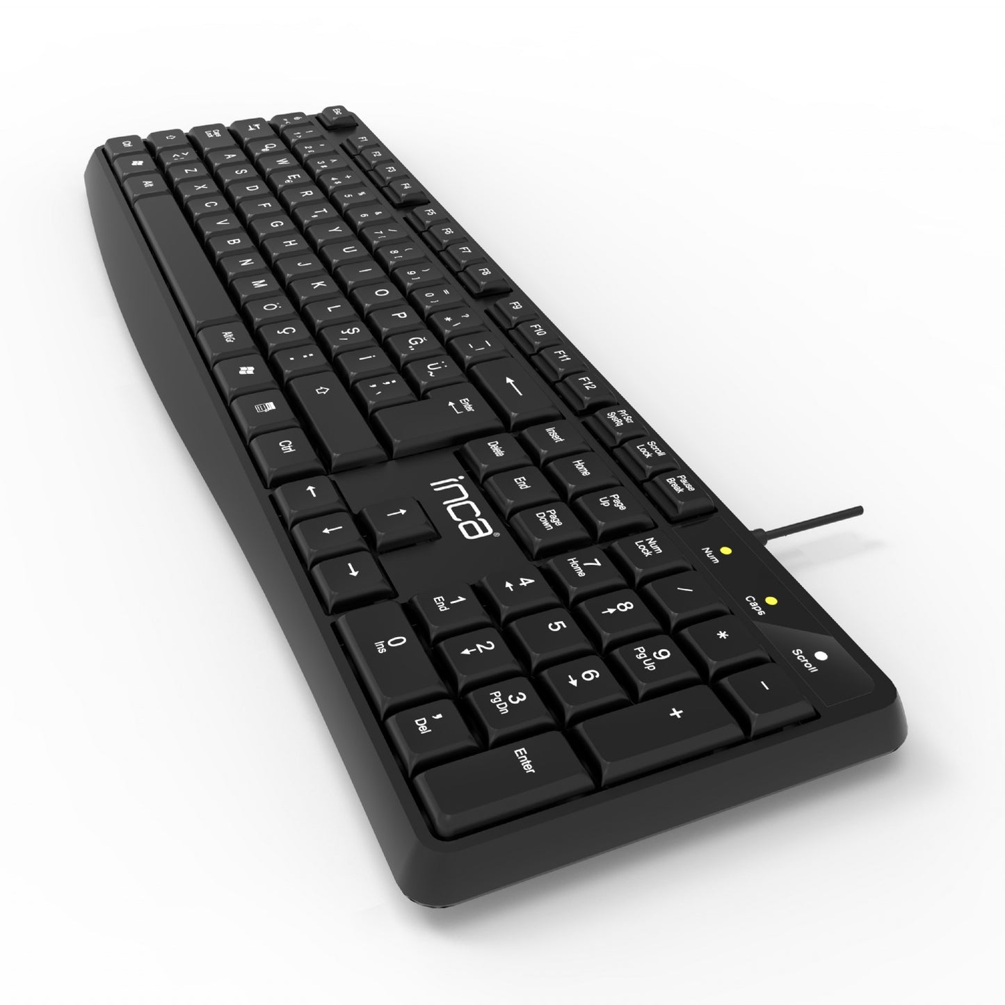 INCA IK-275QU Q Türkçe USB Multimedya Soft Touch Siyah Klavye