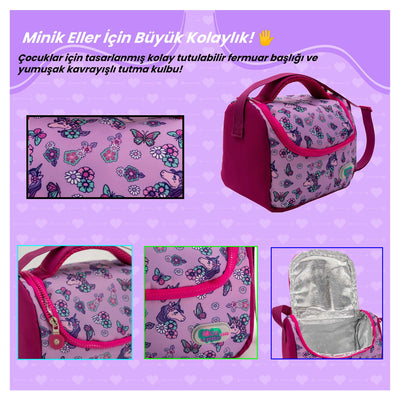 NPO Kids Temalı Kız/Erkek RGB Logolu Çocuk Beslenme Çantası