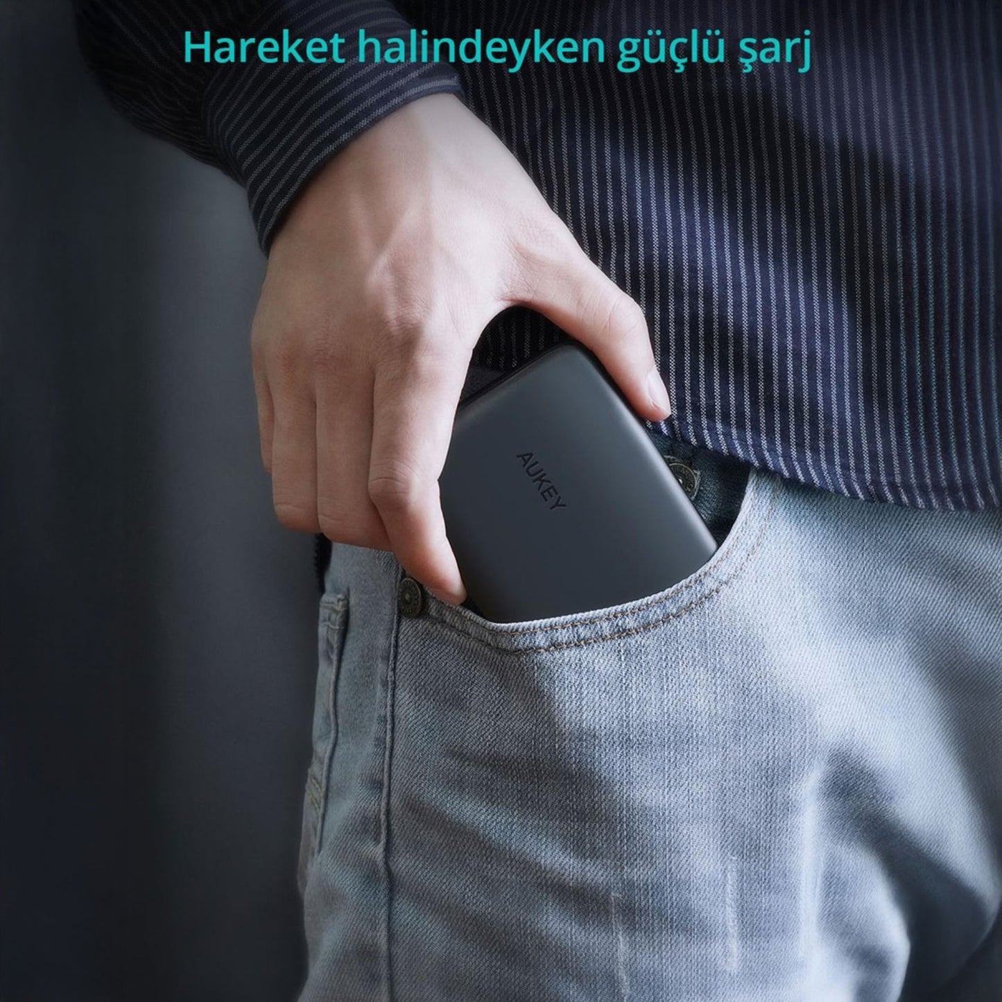 Aukey PB-N74S 20000mAh 22.5W Siyah Powerbank