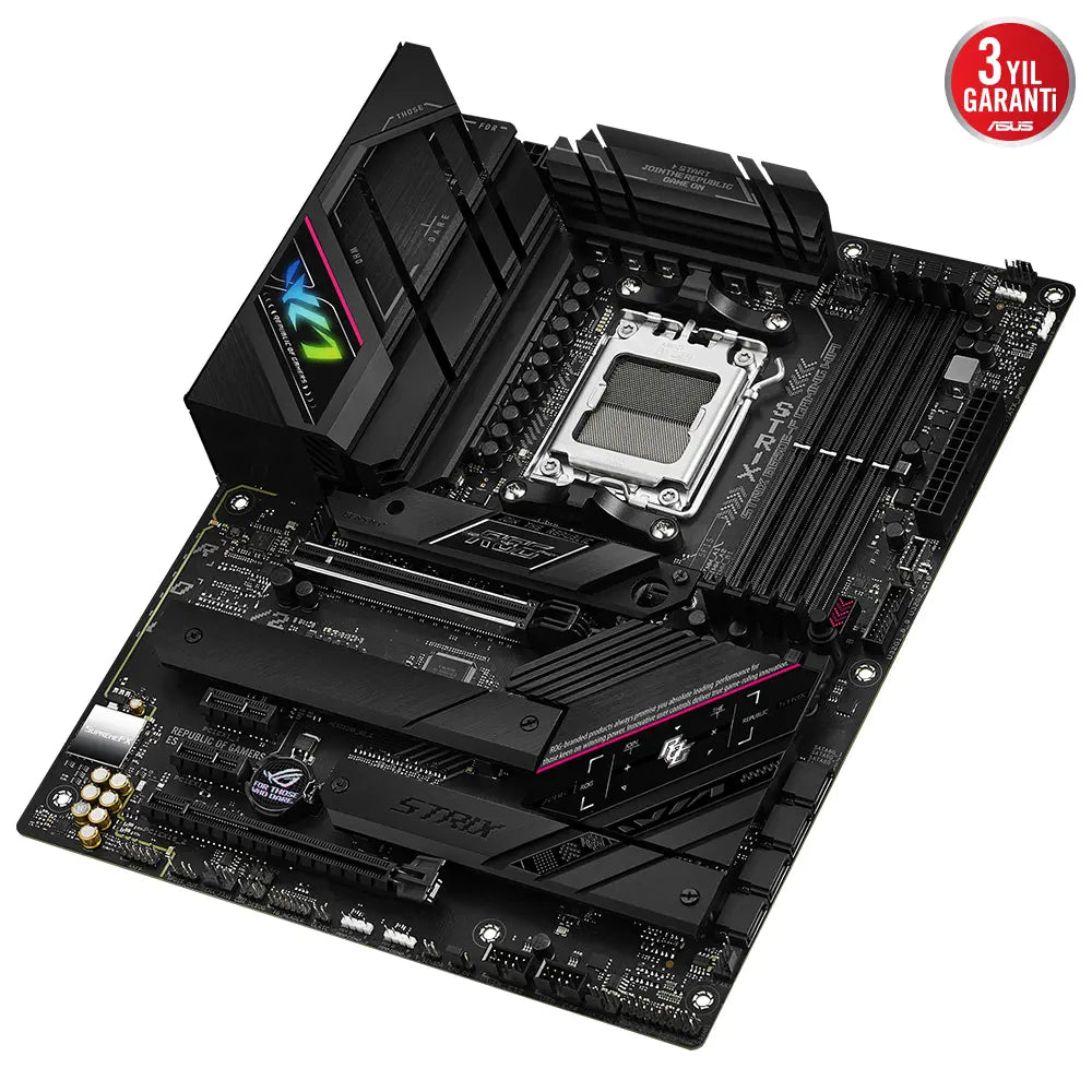 ASUS ROG STRIX B650E-F GAMING WIFI B650 DDR5 (Vga Yok) GLan 2.5G ATX HD DP TYP-C M2 WIFI BT AM5 AMD Anakart